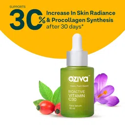 OZiva Bioactive Vitamin C30 Face Serum with Kakadu Plum & Rosehip - 30 ml image 4