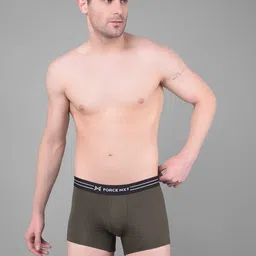 Force NXT Pack Of 2 Four Way Stretch Ultrasoft Cotton Trunks MNFS-21-OLV-RRSN-PO2 image 5
