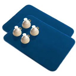 Kuber Industries Blue 2-Pieces Rectangular Table Placemats image 2