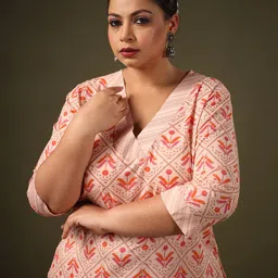 anayna Ethnic Motifs Printed Pure Cotton Kurta with Trousers-picture-38