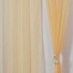 Aura Gold-Toned Set of 2 Striped Sheer Door Curtain-6