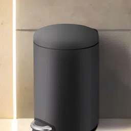 OBSESSIONS Champagne & Black Self-Design Stainless Steel Dustbins 8L-58