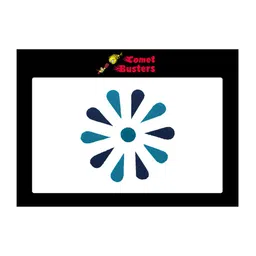 Comet Busters 11 Pcs Reusable Designer Bindis - Blue image 1