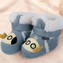Baby Moo Infants Patterned Pure Wool Anti-Slip Booties-49