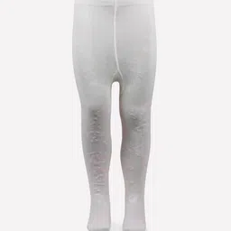 Bonjour Girls Off White Striped Cotton Tights-image-112