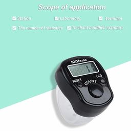 SHOPOLIFE Electronic Digital Tally Finger Counter, God Name Remember Counter, Mantra Jap, Sports Game Cricket Umpire and Various Counting Purpose LED Machine (1 Pc - Multi Color) image 4