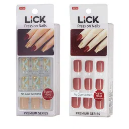 LICK Set of 2 Reusable False Press-On Nail Extensions - LC-8 image 3