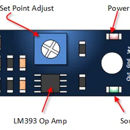 LM393 Sound Detection Sensor ModuleBlack image 4