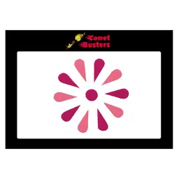 Comet Busters 11 Pcs Reusable Designer Bindis - Pink image 1