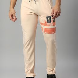 FiTZ Men Beige Solid Slim Fit Cotton Track Pants-image-60
