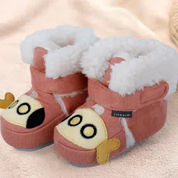 Baby Moo Infants Patterned Pure Wool Anti-Slip Booties-50