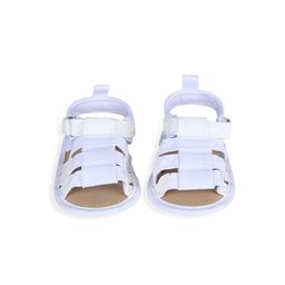 Baby Moo Kids White Solid Sandals-26