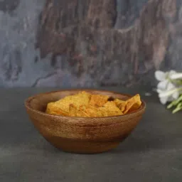 manor house Reflections Burnt Brown Mango wood Serving Bowl-picture-25