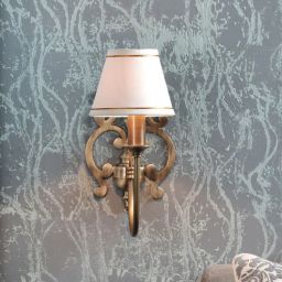 kapoor lampshades Indulge Metal Wall Mounted Uplight Sconce (Gold)-picture-7