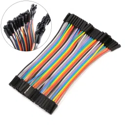 10CM Female to Female Breadboard Jumper DuPont 2.54MM 1P-1P Cable 40 Pcs-11