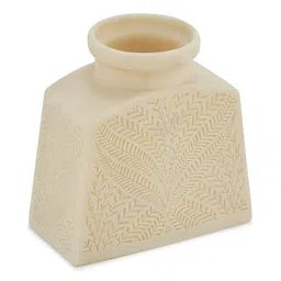 Fabindia White Stoneware Palampur Table Vase-image-50