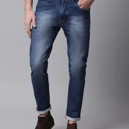 Rodamo Men Blue Slim Fit Light Fade Stretchable Jeans-picture-8