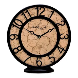 RANDOM Black & Brown Printed Digital Traditional Wall Clock-14