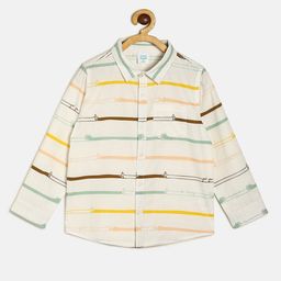 MINI KLUB Boys Striped Casual Pure Cotton Shirt-image-91