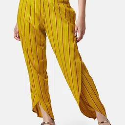 AKKRITI BY PANTALOONS Women Mid-Rise Striped Trousers-picture-29