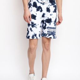 Belliskey Men Navy Blue Printed High-Rise Shorts-image-97
