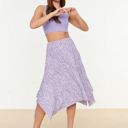 Trendyol Floral Printed A-Line Midi Skirt-image-44