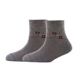 Cotstyle Men Pack Of 2 Patterned Cotton Ankle Length Socks-image-46
