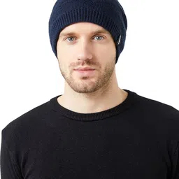 YOUSTYLO Unisex Self Design Woollen Beanie-42