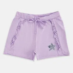 Pantaloons Junior Girls Purple Shorts-picture-19
