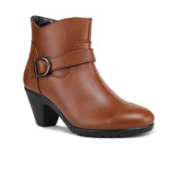 GARDIN Women Tan Solid Regular Boots-image-26