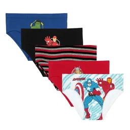 Bodycare Kids Boys Pack of 5 Assorted Avengers Printed Briefs-KIA9403B-PK004-image-37