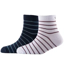 Cotstyle Men Pack Of 2 Striped Cotton Ankle Length Socks-41