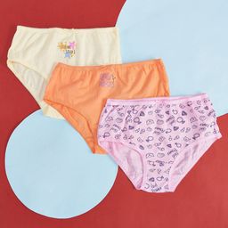 Pantaloons Junior Girls Pack Of 3 Printed Cotton Basic Briefs-picture-22