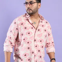 Instafab Plus Classic Fit Floral Printed Casual Shirt-picture-33