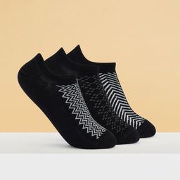 Ajile by Pantaloons Men Pack Of 3 Patterned Shoe Liner Socks-6