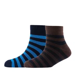 Cotstyle Men Pack Of 2 Striped Cotton Ankle Length Socks-image-78