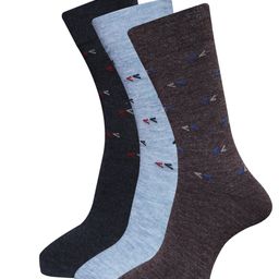 Dollar Socks Men Pack Of 3 Woolen Ankle Length Socks-40