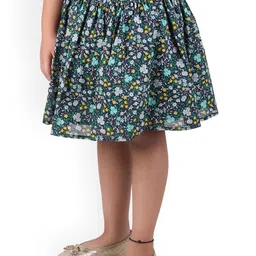 Miyo Girls Multicoloured Printed   Knee-length Flared skirt-image-3