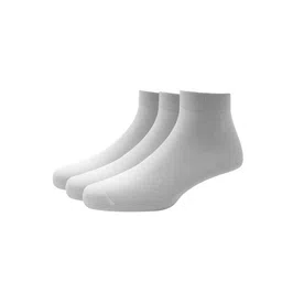 Louis Philippe Men Pack Of 3 White Solid Above Ankle-Length Socks-image-2