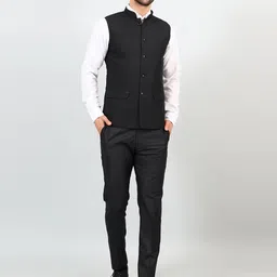 Wintage Checked Regular-Fit Single-Breasted Two-Piece Casual Suit-picture-1