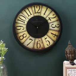 House Of Accessories Black Vintage Analogue Clock-image-17