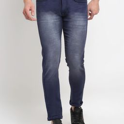 Rodamo Men Blue Slim Fit Heavy Fade Stretchable Jeans-image-31