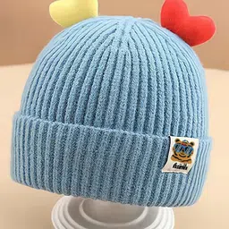 YOUSTYLO Infants Kids Self Design Woollen Beanie-6
