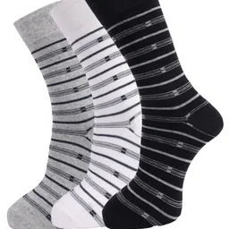 Dollar Socks Men Pack Of 3 Assorted Above Ankle-Length Cotton Socks-57