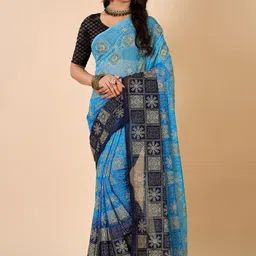 NIRMAL CREATION Ethnic Motifs Printed Saree-6