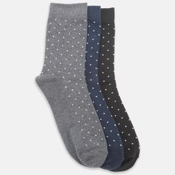 BYFORD by Pantaloons Men Pack Of 3 Printed Calf-Length Cotton Socks-17