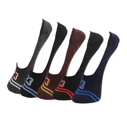 Dollar Socks Men Pack Of 5 Assorted Cotton Shoe Liners-15
