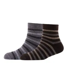 Cotstyle Men Pack Of 2 Striped Cotton Ankle Length Socks-image-74