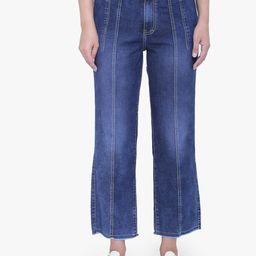 FCK-3 Women Blue Bootcut High-Rise Light Fade Stretchable Jeans-image-83