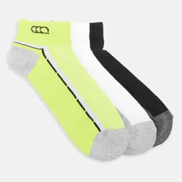 Ajile by Pantaloons Men Pack Of 3 Cotton Patterned Ankle-Length Socks-30